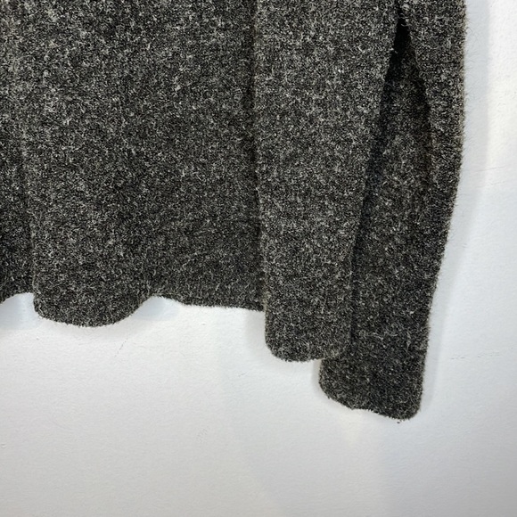 KUWALLATEE cozy charcoal texture long sleeve top - Picture 3 of 8